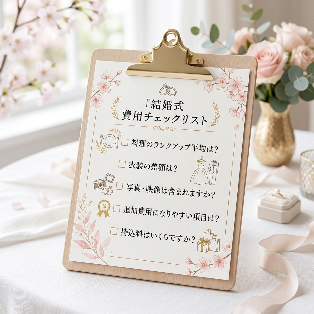 ブライダルフェアでプランナーに聞くべき質問チェックリスト