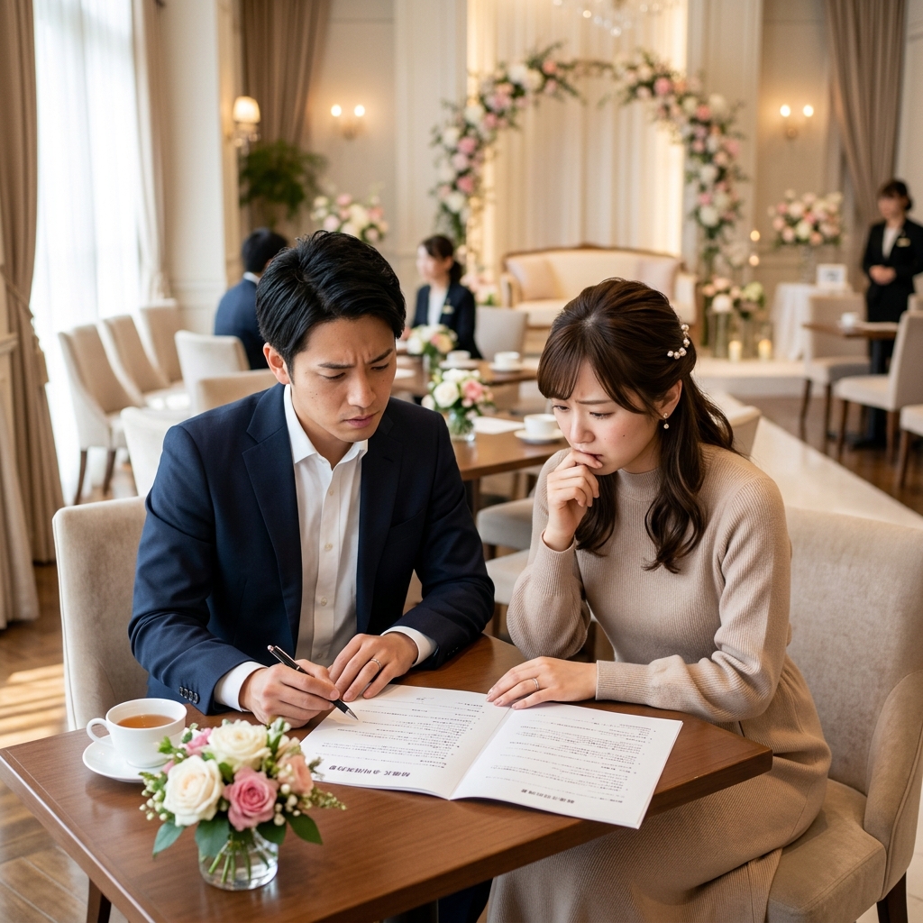 結婚式場のキャンセル料は時期が近いほど高くなる相場チャート